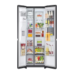 Lg REFRIGERADORA SIDE BY SIDE NEGRA DE 22.4P³ INSTAVIEW DOOR IN DOOR CRAFT ICE VS25XH